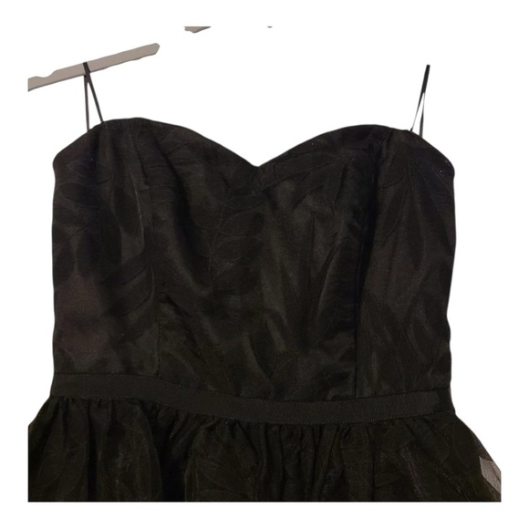 Vintage Guess Black Strapless Sweetheart Cocktail Dress Size 6 - Picture 4 of 7